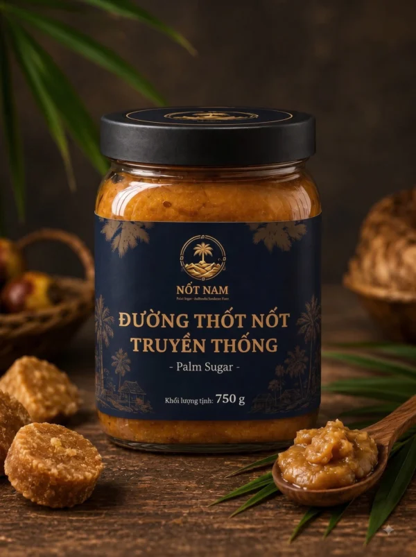 Đường thốt nốt Nốt Nam dạng sệt hũ 750g