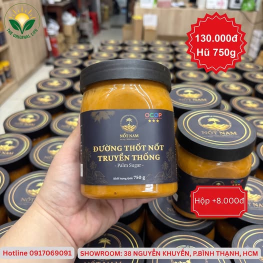 Giá đường thốt nốt Nốt Nam – hũ đường thốt nốt sệt 750g nấu thủ công từ An Giang